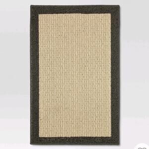Threshold Rockbridge Gray Border Accent Rug Set of 2 45in x 30in and 20in x 30in